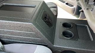 Dodge Ram 94-01 Center Console 8” Subwoofer Box Ported With 6.5” Speaker Cutout Details
