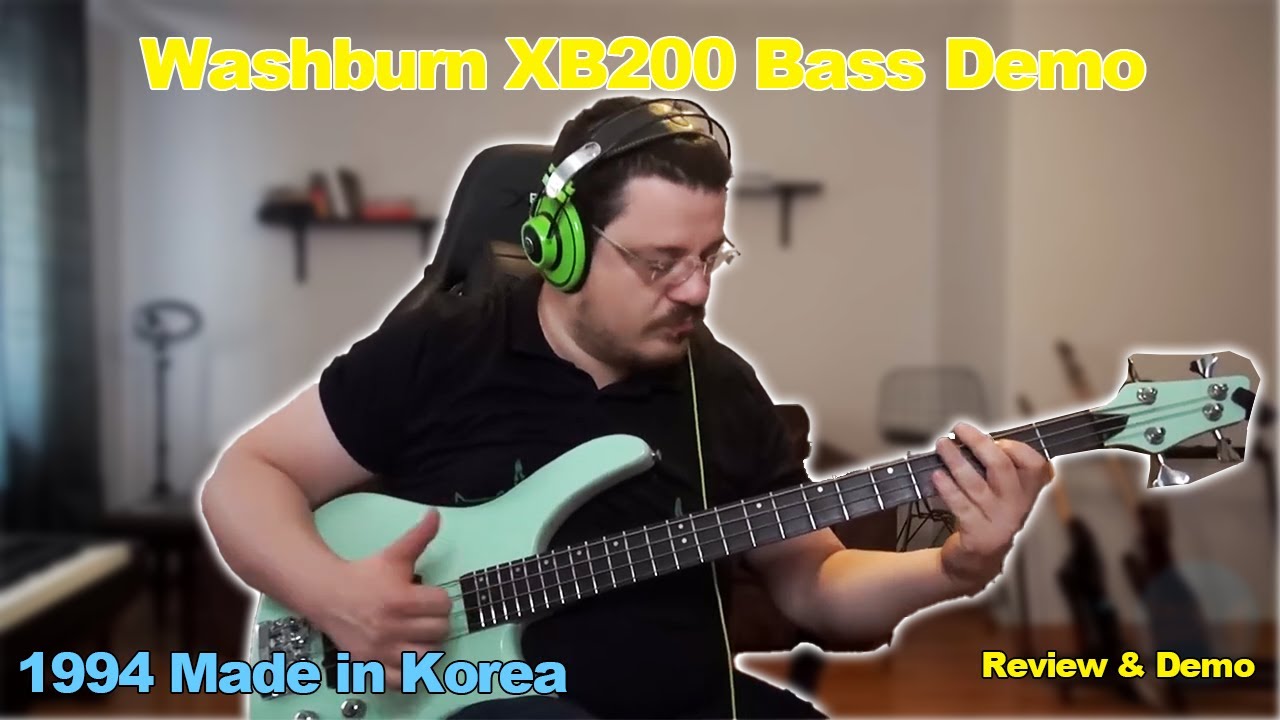 Washburn XB200 Bass Demo | 1994 Made in Korea - YouTube