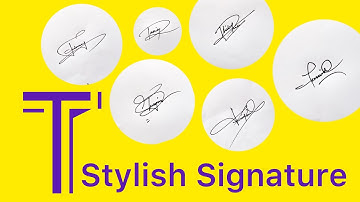 T Signature Style। How to draw signature like a billionaire