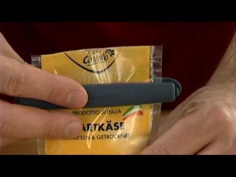 Затискач для пакетів 9 см, 6 шт PRESTO TESCOMA 420752 - MegaLavka, видео 1