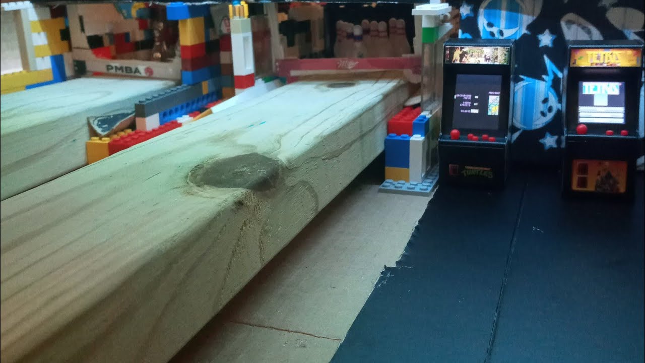 Mini Bowling Alley With A Working Arcade