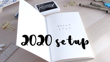 My 2020 Bullet Journal Setup (Traveler