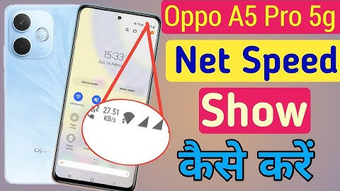 Oppo A5 Pro 5G net speed show/Oppo A5 Pro 5G me net speed kaise dekhe/network setting