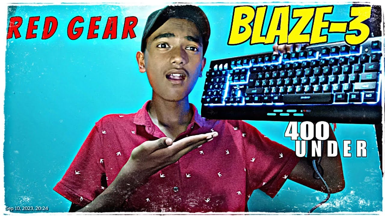 Best Gaming Keyboard under 400 in 2023 Unboxing and Review | Red Gear Blaze-3 Gaming Keyboard
