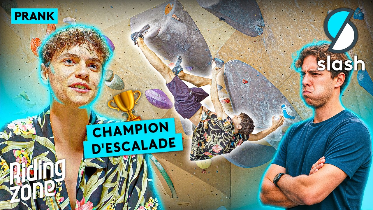 PRANK : Ce champion d'escalade de bloc piège tout un cours ! feat. Max Bertone