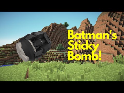 HOW TO BECOME BATMAN ON MINECRAFT PART 2 STICKBOMBS! (1.19.50)
