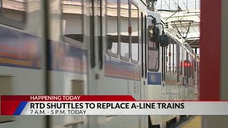 Buses to replace A Line trains Wednesday