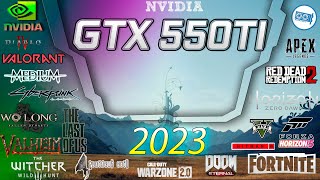 *NVIDIA GeForce GTX 550 Ti 1gb in 15 GAMES   | 2023-2024