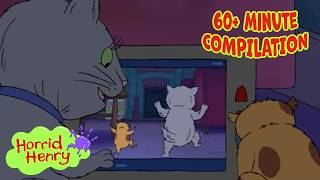 Gross Pet Mayhem: Fang & Fluffy Blame Henry | Horrid Henry | Season 4 - Clip Compilation | 60+ MINS