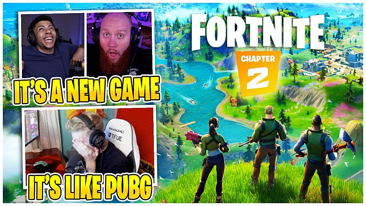 Streamers REACT to FORTNITE CHAPTER 2