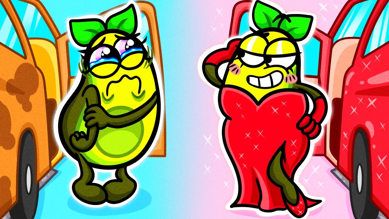 My New Parents Are Billionaires! New Car for Veggies 👑 RICH vs POOR by Avocadoo