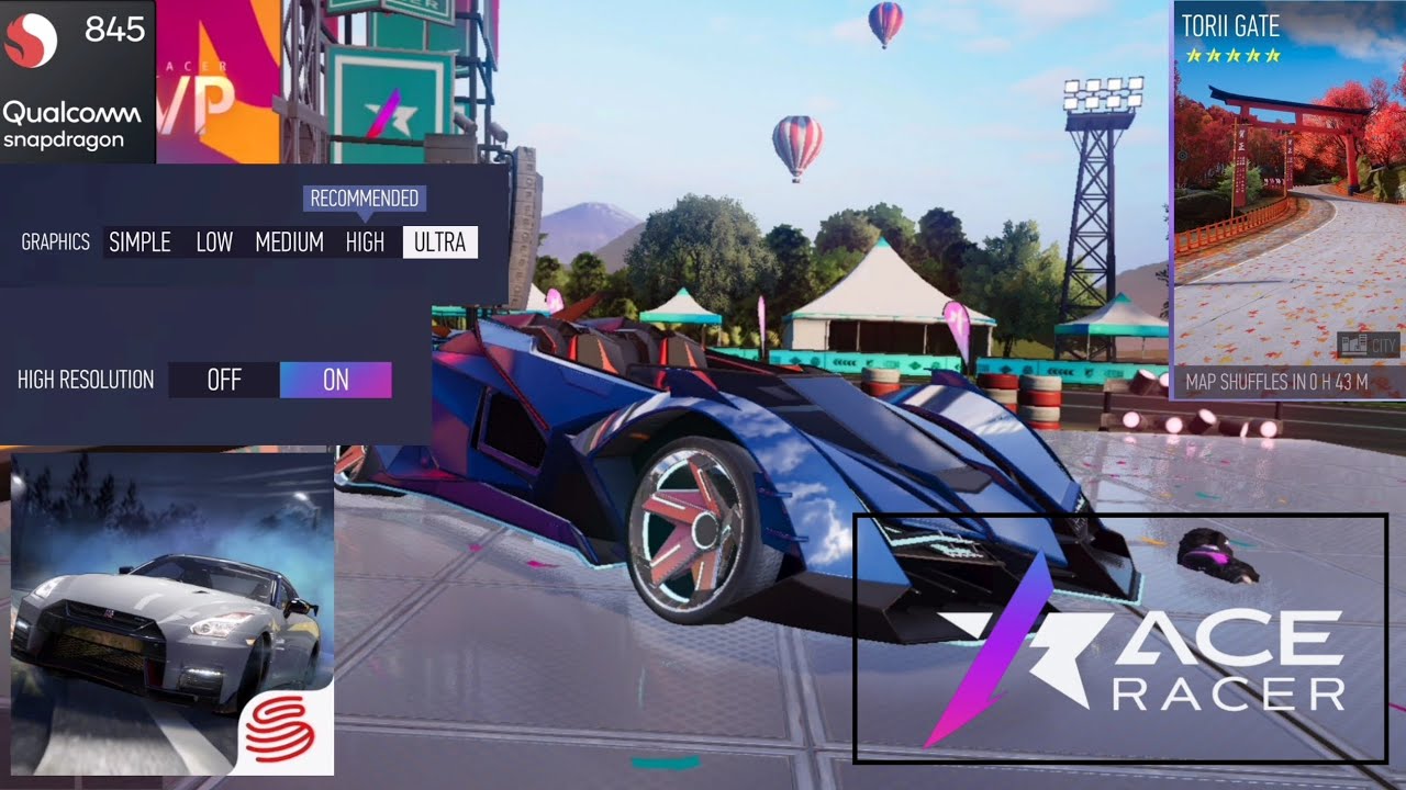 Qualcomm Snapdragon 845 - ACE RACER ultra graphics and high resolution 😎