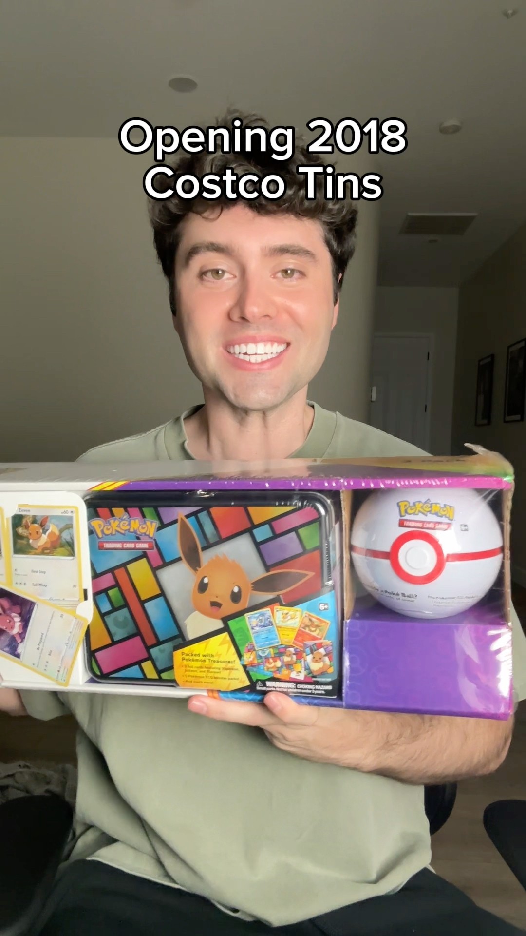 Opening a 2018 Costco Pokémon Collector 3 Pack (Eevee Treasure