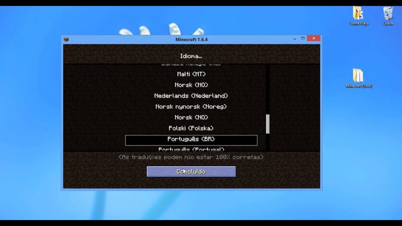 Tutorial 01# - Como Baixar e Instalar o Minecraft 1.6.4  