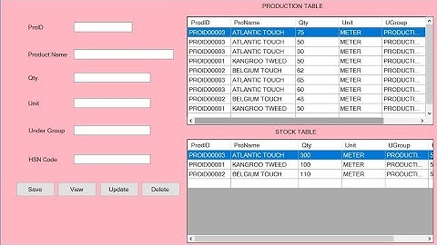 VB.Net Stock Add Update In SQL Server Database Using Visual Basic.Net | Anmol VB.Net | Bumrah