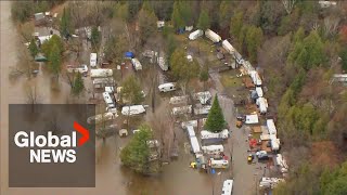 Heavy rain leads to flooding in parts of Quebec