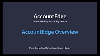 AccountEdge Overview - January 11, 2017