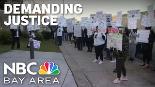 Rally for Santana Row stabbing victim outside juvenile suspects' hearing