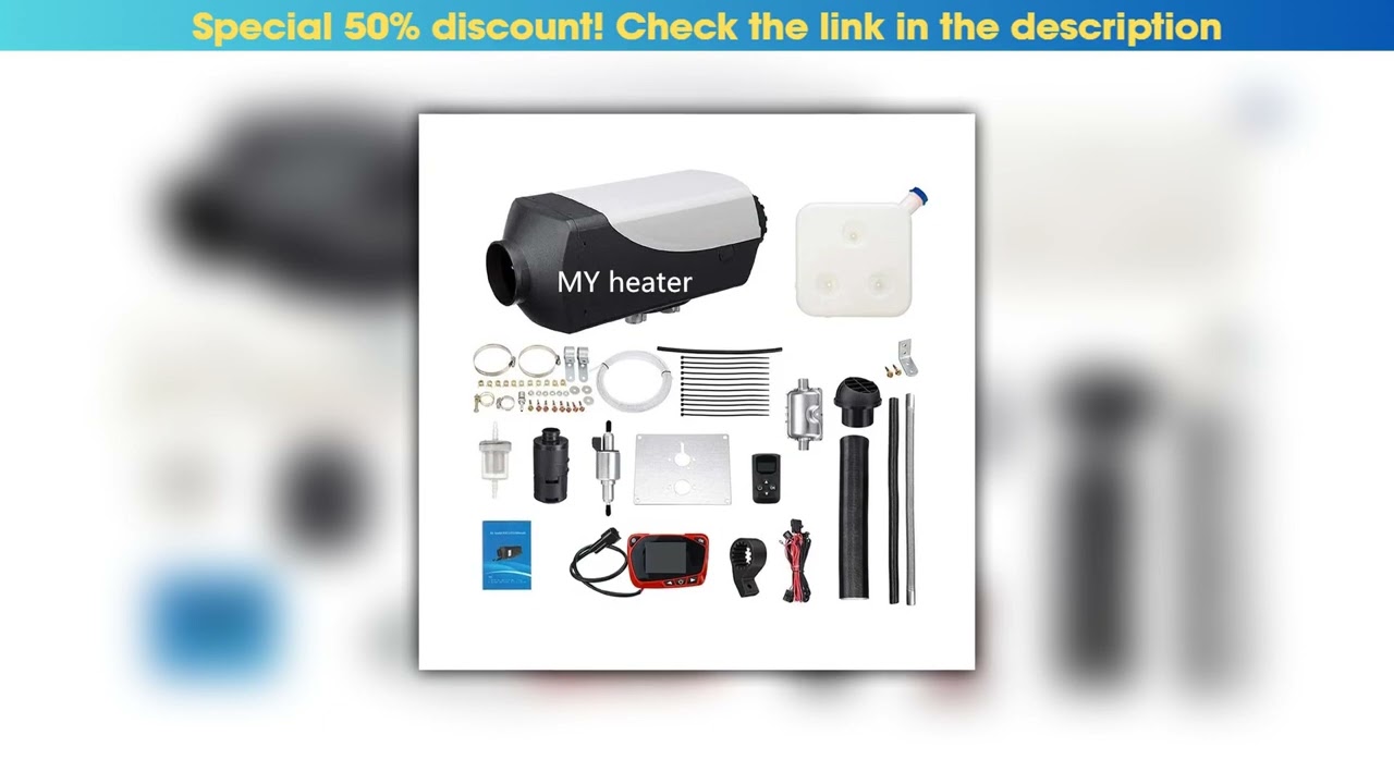 Unboxing (5KW 8KW 12V/24V)webasto diesel air heater for caravan Boat bus RV Camper Truck-To replace