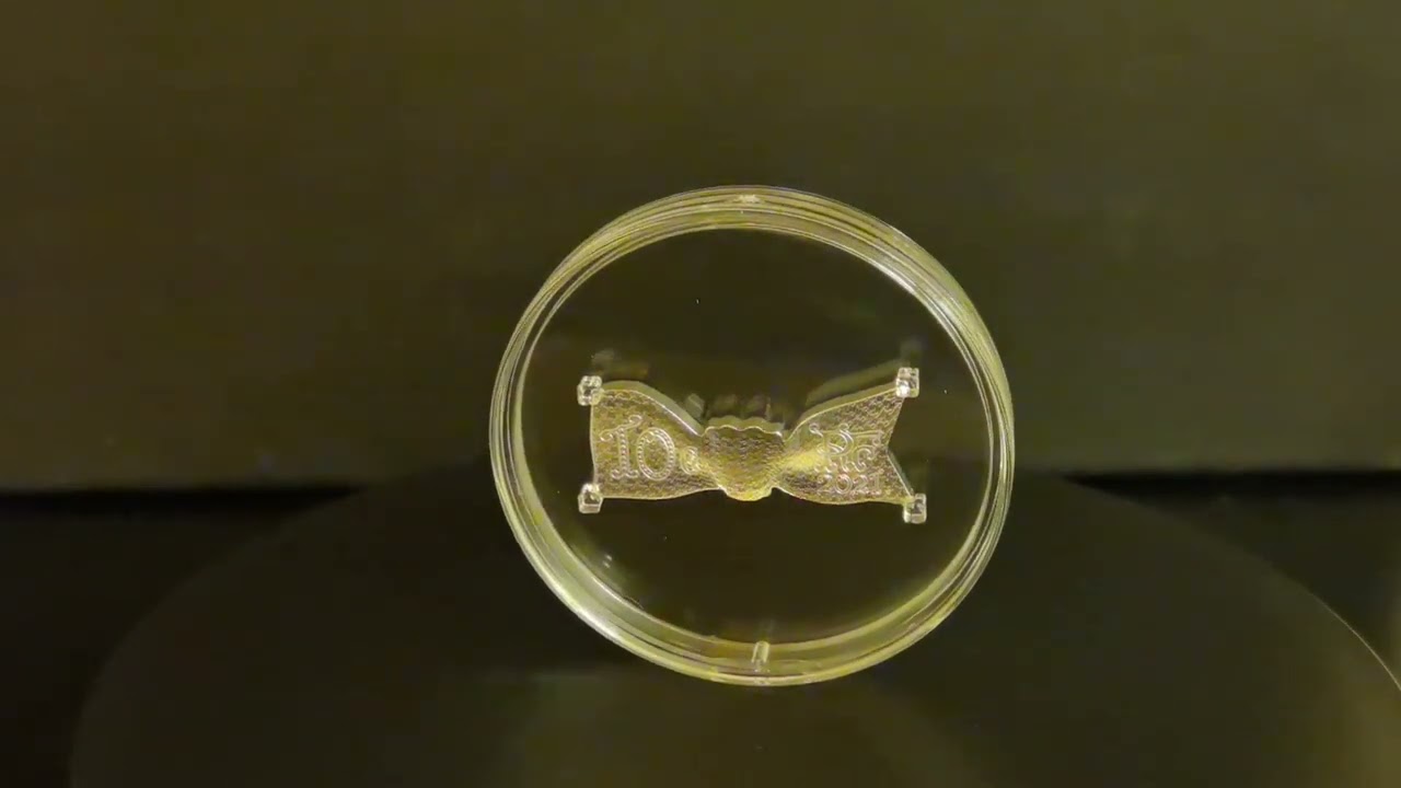 2022 French Mint Miss Dior Silver Proof Coin Ribbon Bow Design