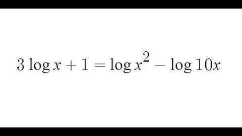 Grade 12 Advanced Functions - Solving log equation (Ch 8.6)