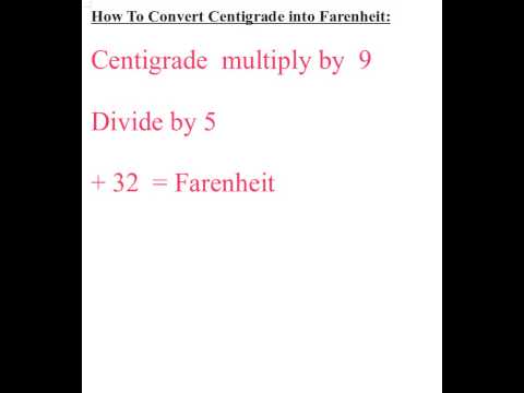How to simply convert Centigrade to Farenheit