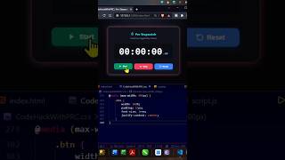Build a Stopwatch Using HTML CSS & JavaScript ⏱️ | JavaScript Project