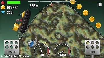 Hill Climb Racing Hovercraft in Alien Planet