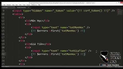 Bản sao của 40.Bài 39- Tìm Hiểu Về Form Request Trong Laravel 5.x Phần 6 - Lập Trình Laravel Khoa Ph