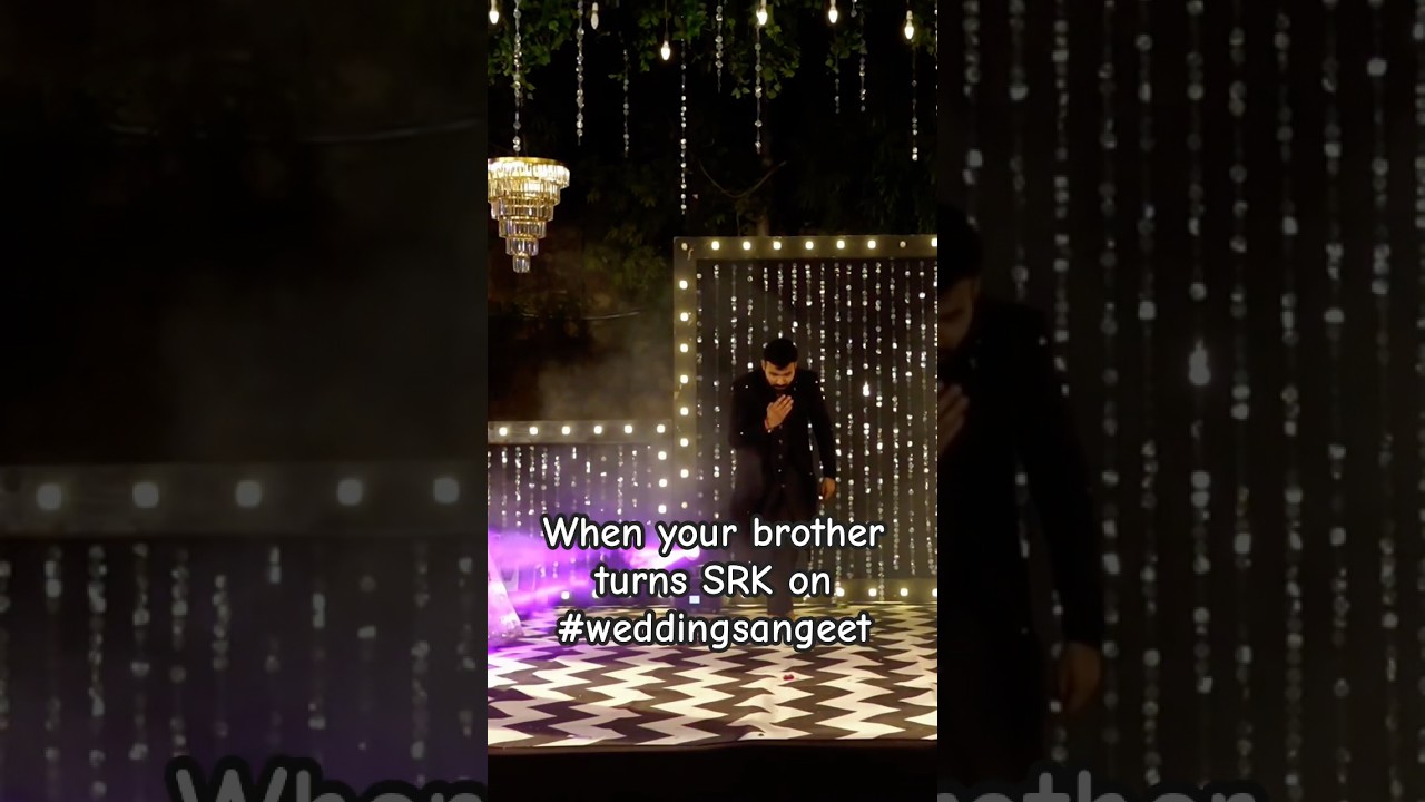 🔥 Groom’s Brother Turns into SRK with Iconic Dance at wedding Sangeet! 