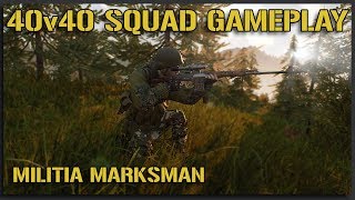 Militia Marksman Madness - 40v40 Squad Gameplay