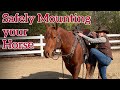 Safely mounting your horse