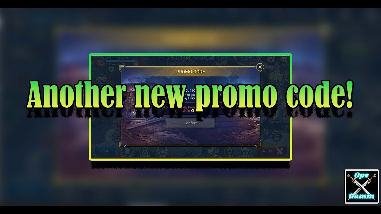 Another new Promo code [Raid Shadow Legends] YouTube