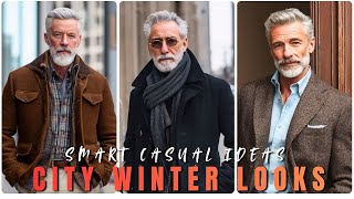 City Winter Looks for Mature Gentlemen — 20 Smart Casual Ideas - men's fashion