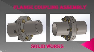 Flange Coupling Assembly | Solid Works | For Beginners