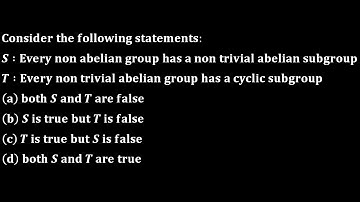 Every non abelian group has a non trivial abelian subgroup abstract algebra