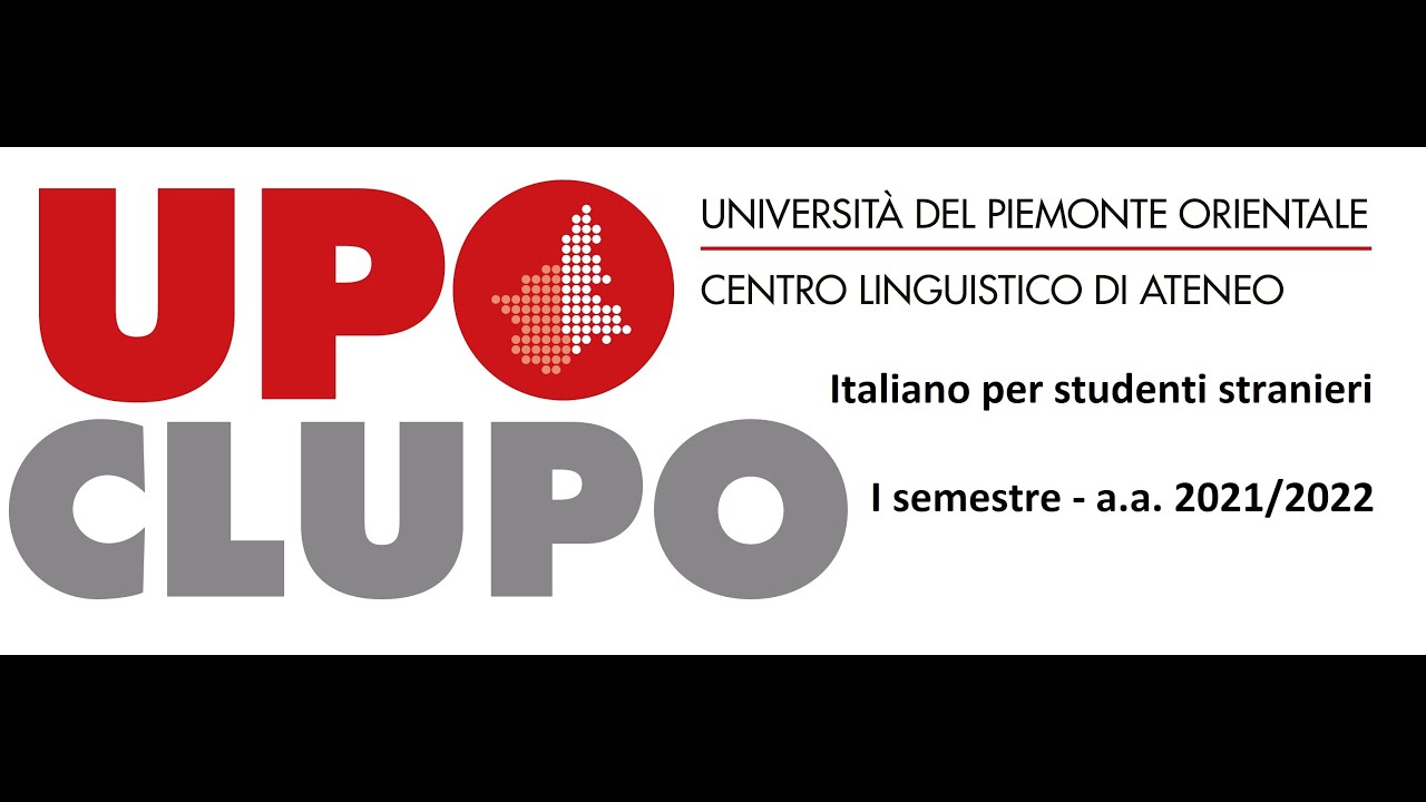 Lezione 1: corso di italiano per studenti stranieri - I semestre