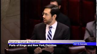 Senator Daniel Squadron speaks on senate bill S.434