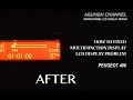 How To Fixed Multifunction Display Problem #PART_02 - Monochrome LCD Display Repair MID PEUGEOT 406