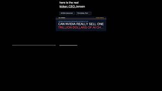 Can Nvidia really sell one trillion dollars of AI chips in three years? #Shorts