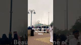 #fogwalkway #fog #walkway #abha #ksa #crowd #cool #weather #best #ytshorts #viral