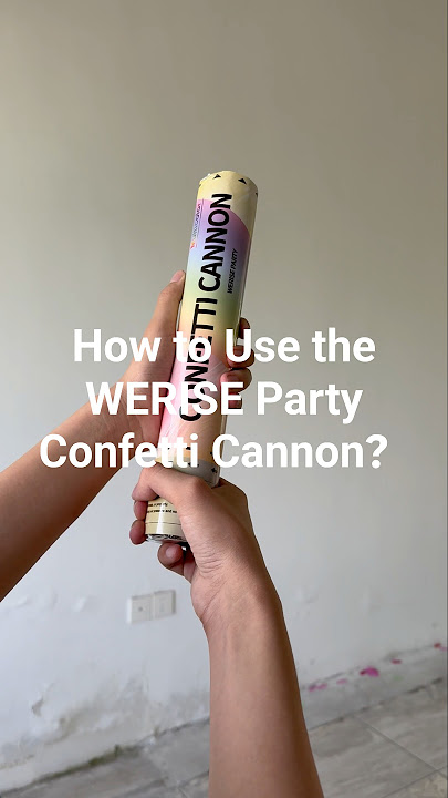 How to Use the WERISE Party Confetti Cannon?
