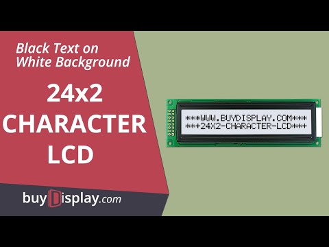 Arduino LCD 24x2 I2C Character Display Module Wide View Angle