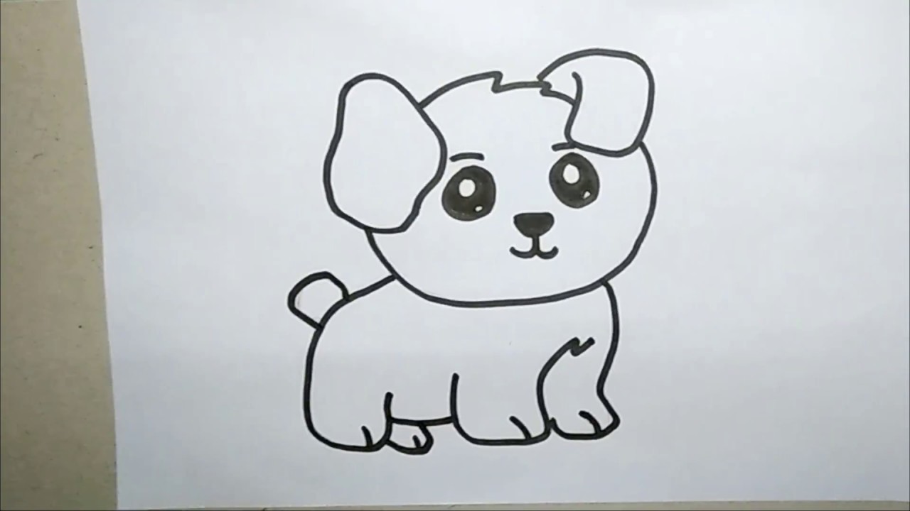 hướng dẫn Vẽ con cái chó con cái dễ thương và đáng yêu - How đồ sộ draw a Puppy - YouTube