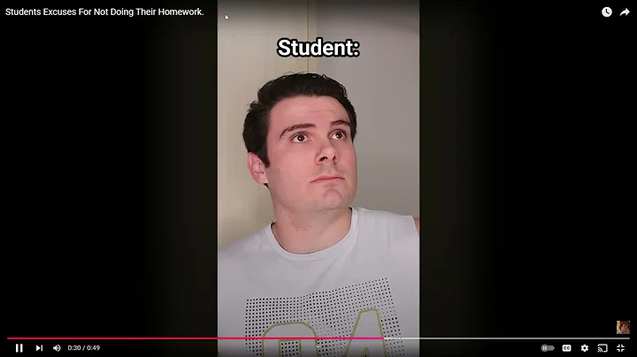 students excuses to not do their homework
