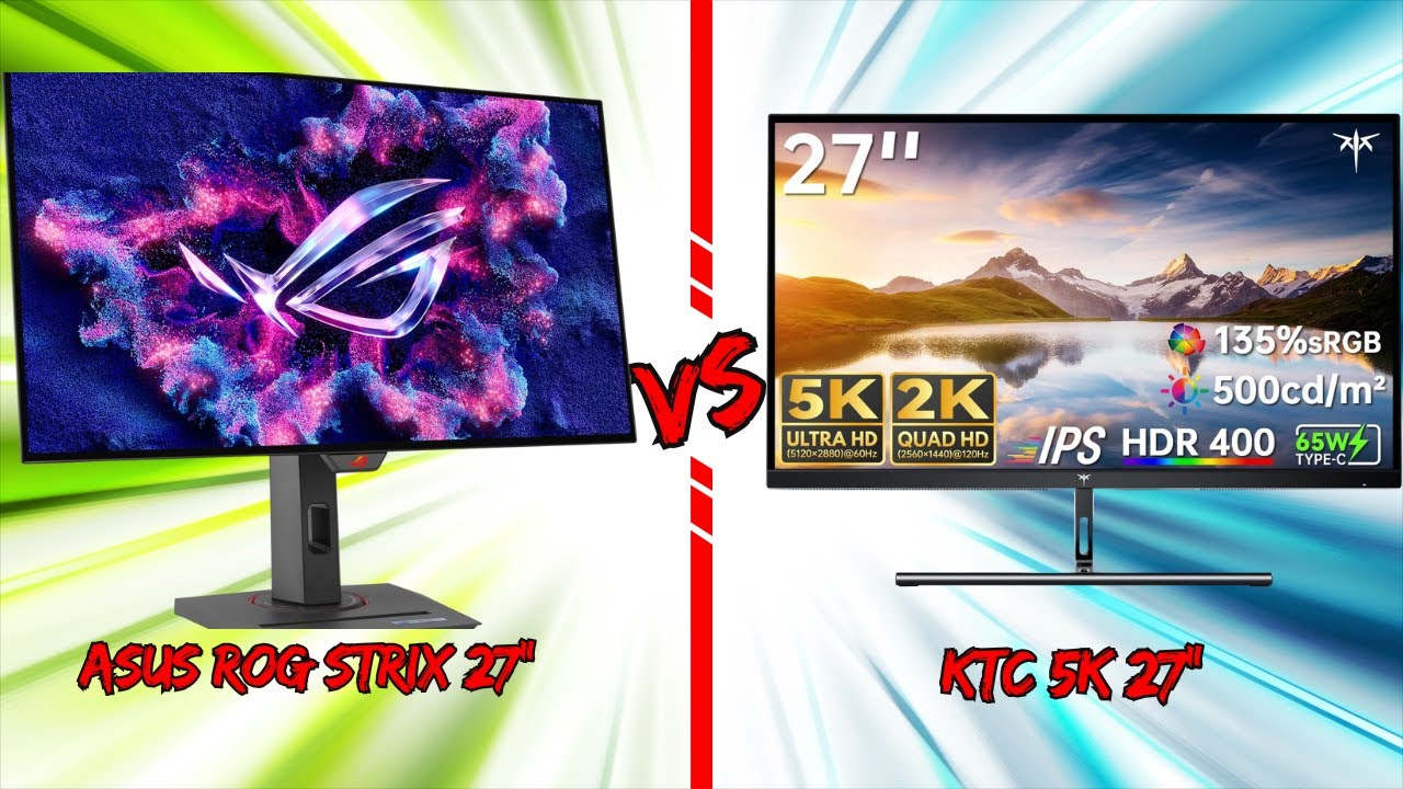 OLED vs 5K Display | ASUS ROG Strix VS KTC H27P3 Monitor