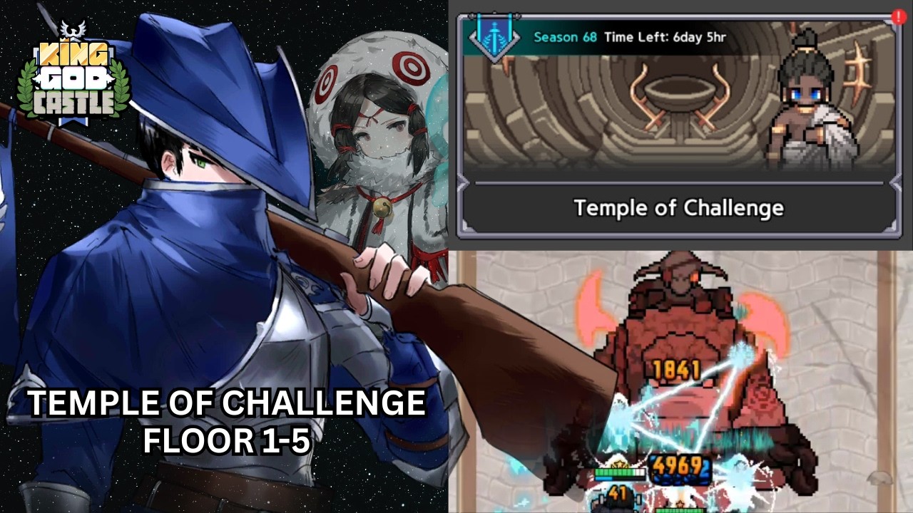 TEMPLE OF CHALLENGE FLOOR 1-5 | KING GOD CASTLE - YouTube