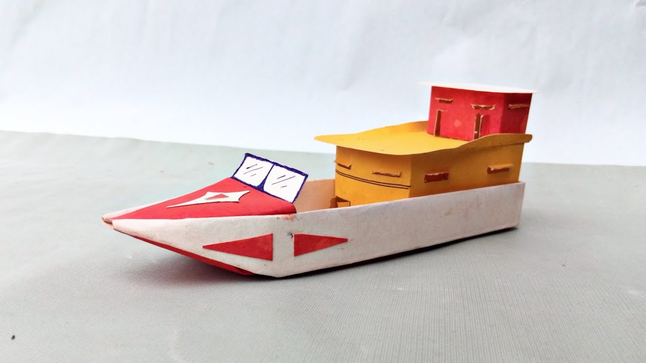 How to make a paper boat that floats || paper boat making || origami boat || diy paper boat