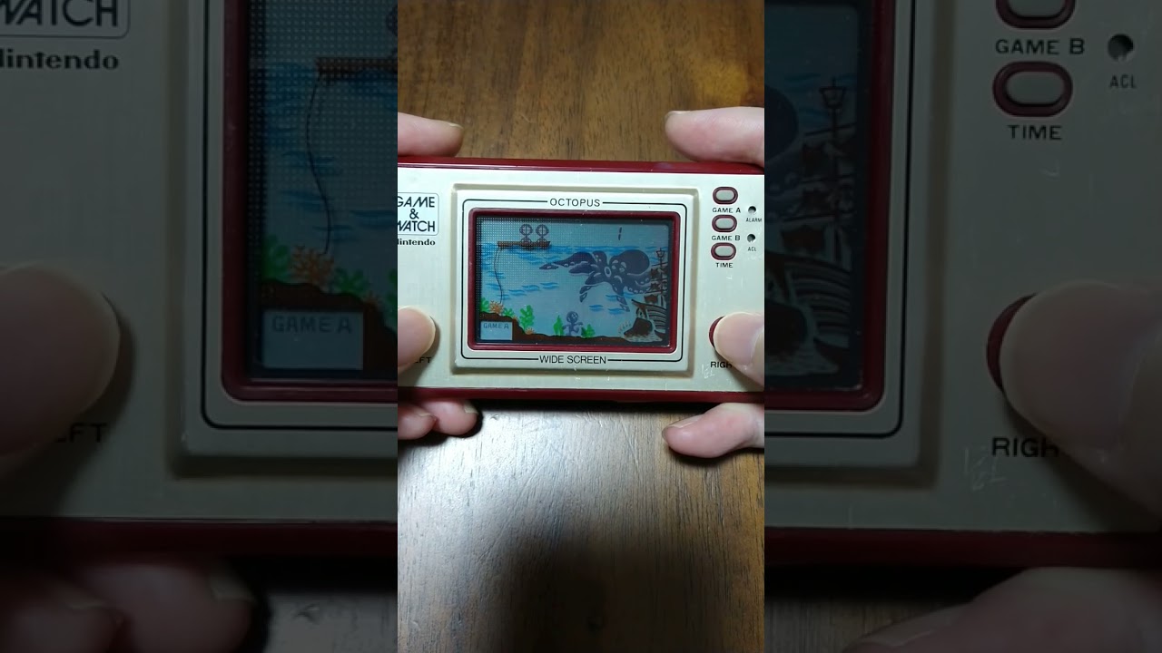 1981 GAME＆WATCH(OCTOPUS)#ゲームウォッチ #オクトパス #レトロゲーム