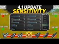 NEW UPDATE 4.1 CODE 🔥 PUBG MOBILE/BGMI SENSITIVITY SETTINGS 2025 | BEST SCOPE SENSITIVITY SETTING✅